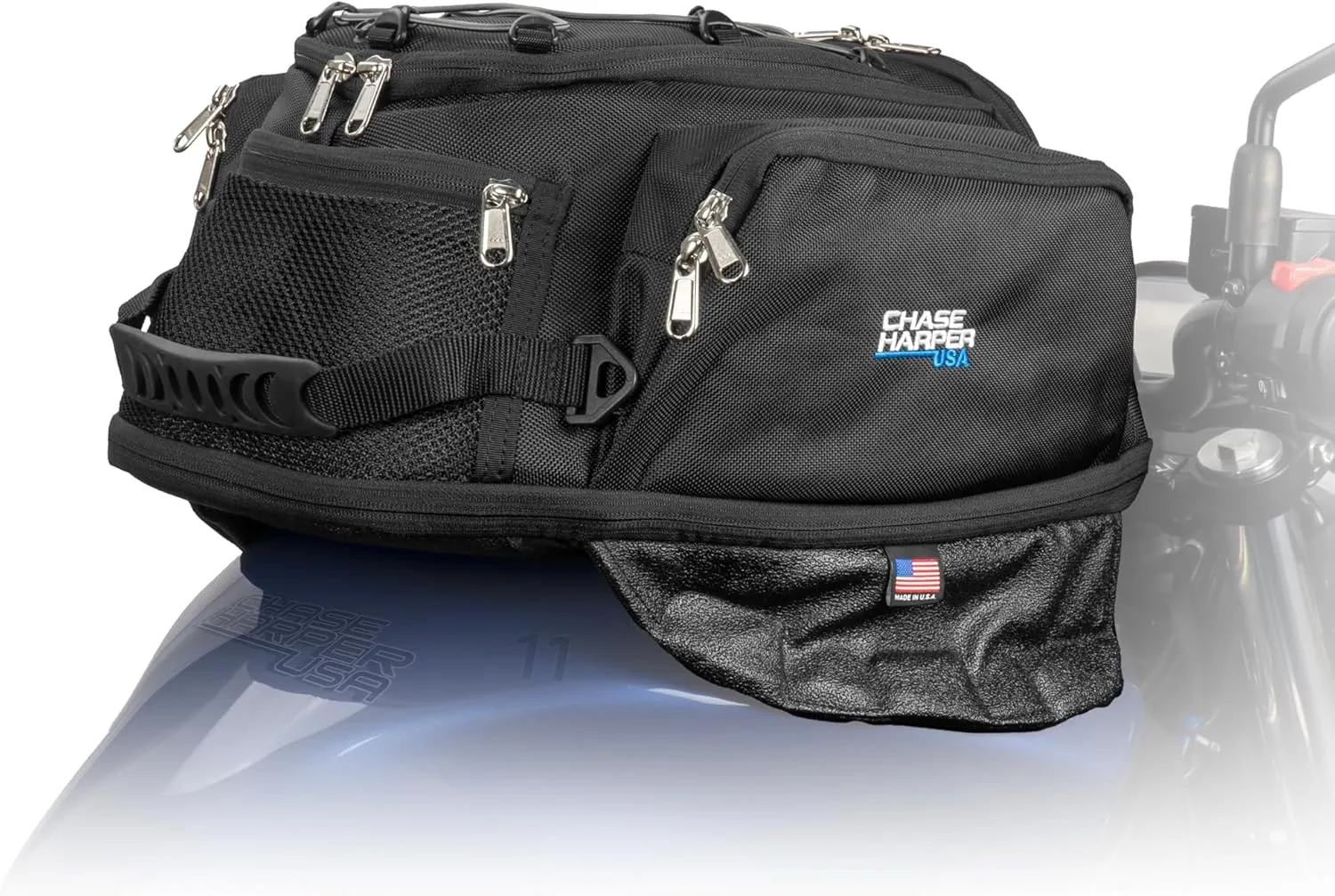 11 Magnetic Tank Bag - Water-Resistant, Tear-Resistant, Industrial Grade Ballistic Nylon with Anti-Scratch Rubberized Polymer Bottom, Super Strong Neodymium Magnets