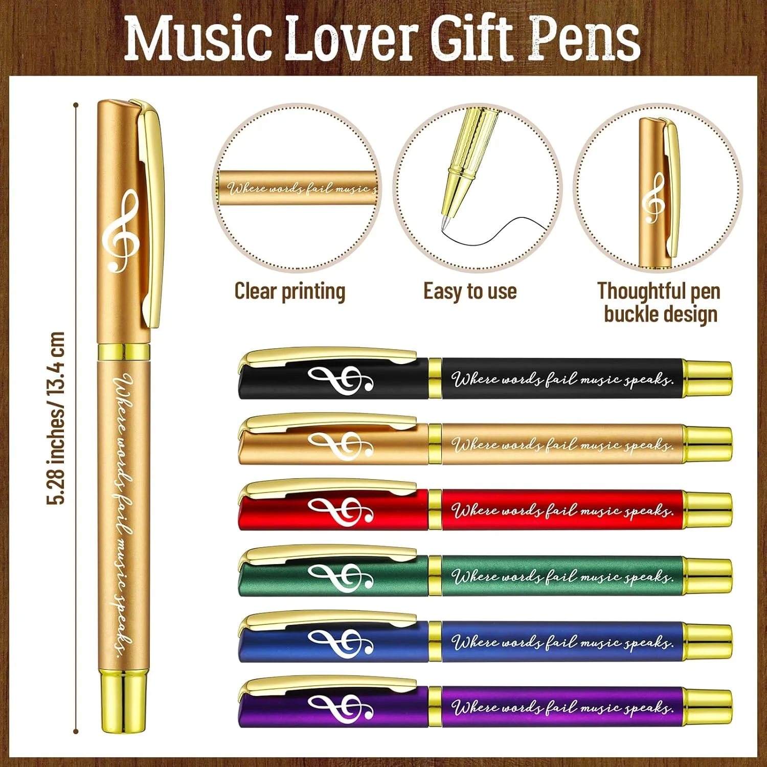 15 Sets Graduation Gifts for Students Music Gifts Musical Ballpoint Pens Inspirational Metal Bookmarks with Bags Bulk for Graduation Musician Lover Teacher
