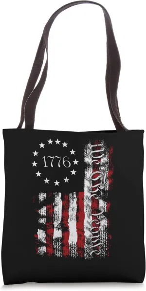 1776 We The People Patriotic American Constitution Tote Bag