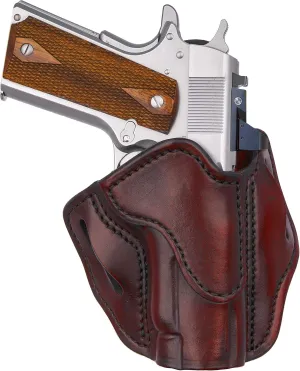 1791 GUNLEATHER 1911 Compact Optic Ready Holster - OWB CCW Leather Gun Holster for Belts - Right Handed - Fits 1911 Commander, Officer Models with 4" and 4.25" Barrels