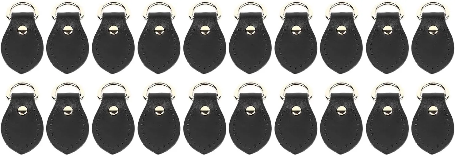 20 Sets Genuine Leather D Rings | Non - Destructive Remodel Buckle for Purses/Shoulder Bags/Handbags | Sturdy Metal - Plated Hardware, Polished Finish