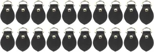 20 Sets Genuine Leather D Rings | Non - Destructive Remodel Buckle for Purses/Shoulder Bags/Handbags | Sturdy Metal - Plated Hardware, Polished Finish
