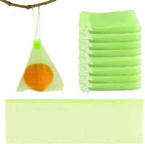 200 PCS Fruit Protection Bags Mesh Bags Drawstring 4x6 inch Netting for Garden Protection Fruit Tree Netting Fruit Bags for Fruit Trees Garden Netting Pest Barrier