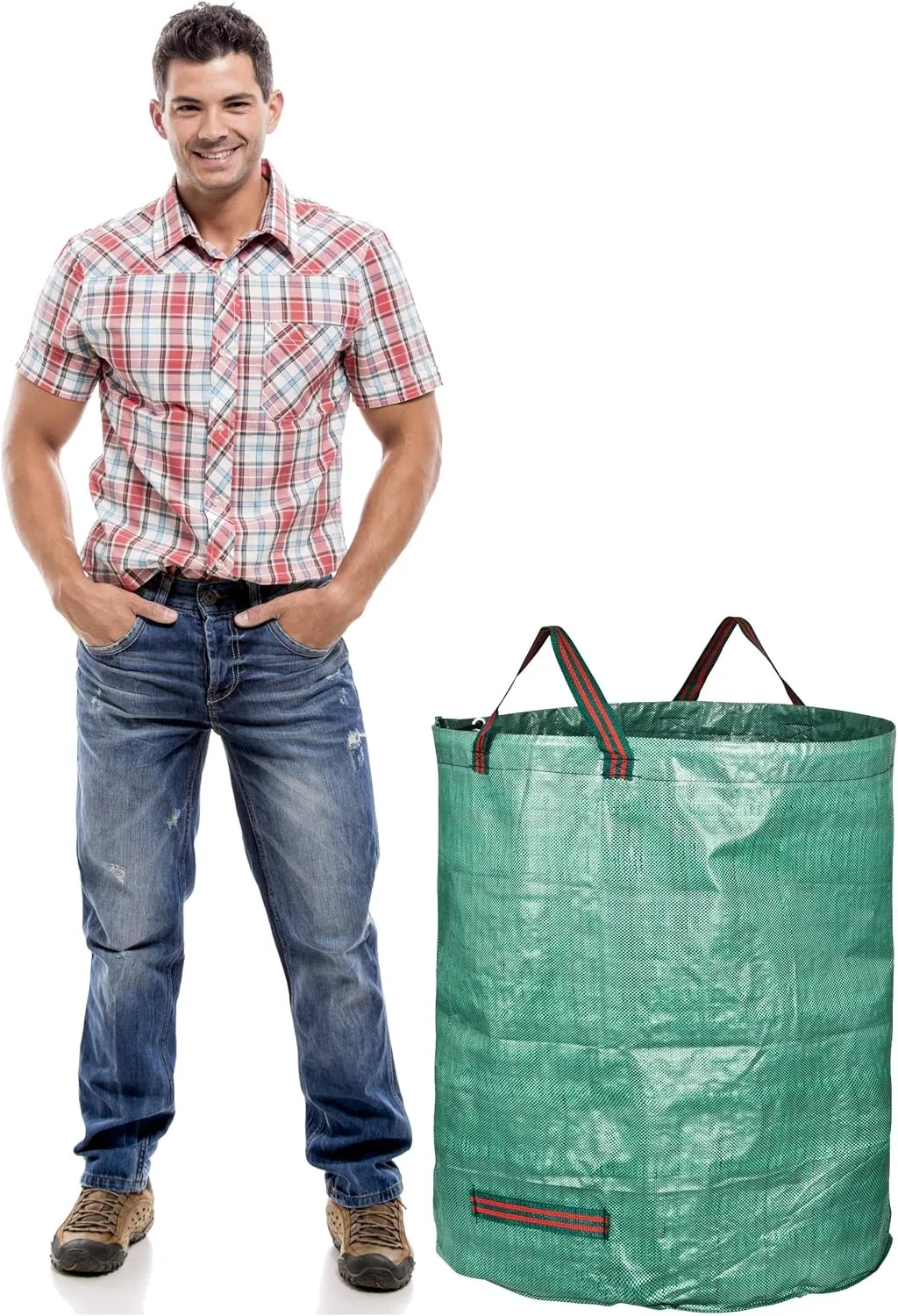 3-Pack 72 Gallons Reusable Garden Waste Bags (H30, D26 inches) - Yard Waste Bags