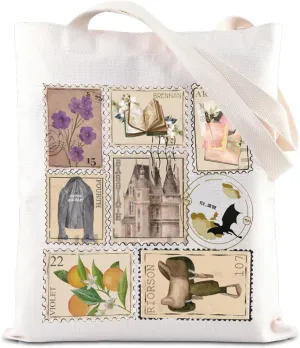 4th Wing Stamp Inspire Tote Bag B*sgiath War College Gift Fly Or Die Quote Shoulder Bag Dragon Rider Book Gift