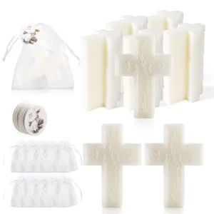 50 Pcs Baptism Favors Set Cross Soap for Girls and Boys,Baptism Party Favors for Guests,Christening Souvenirs for First Communion Favors,Recuerdos De Bautizo Para Niño Niña,Primera Comunion Recuerdos