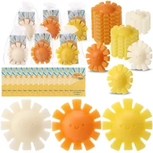 60 Sets Here Comes the Son Baby Shower Favors Sunshine Soaps Sun Handmade Scented Soap with Thank You Cards and Organza Bags for Guests Baby Shower Party Game Prize Supplies Return Gifts