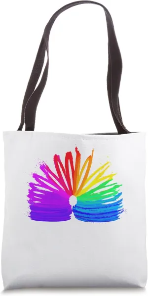 Abstract Slinky Art - Retro Slinky -Slinky Manipulation Gift Tote Bag