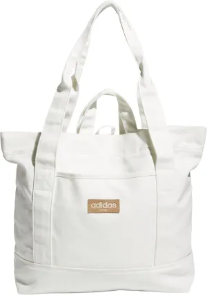 adidas Canvas Women and Men, Work Tote Bags, Off White, OSFA