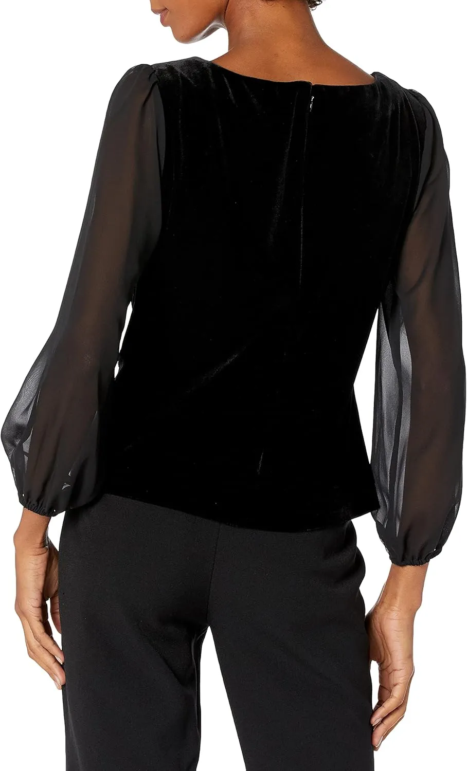 Alex Evenings Women's Blouse with Embellished Ruched Waist