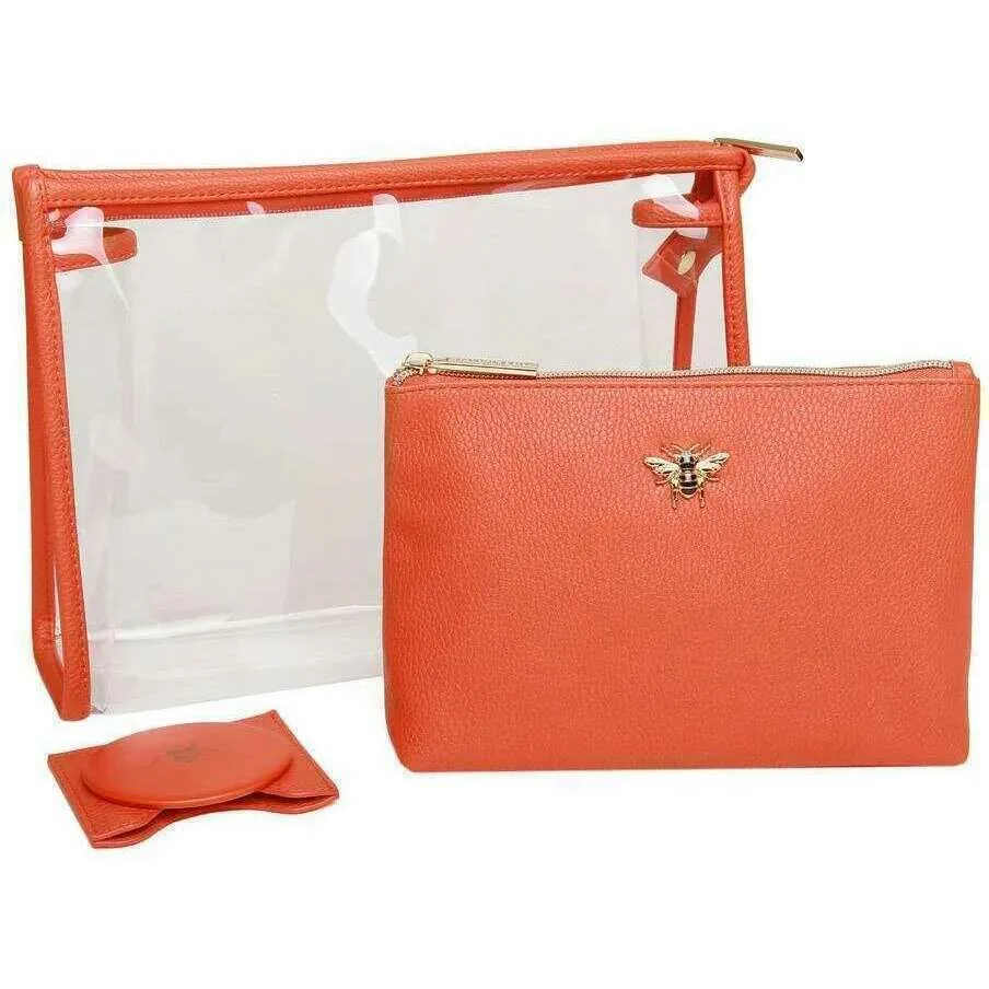 Alice Wheeler London 3 Piece Beauty Set - Orange
