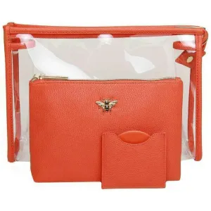 Alice Wheeler London 3 Piece Beauty Set - Orange