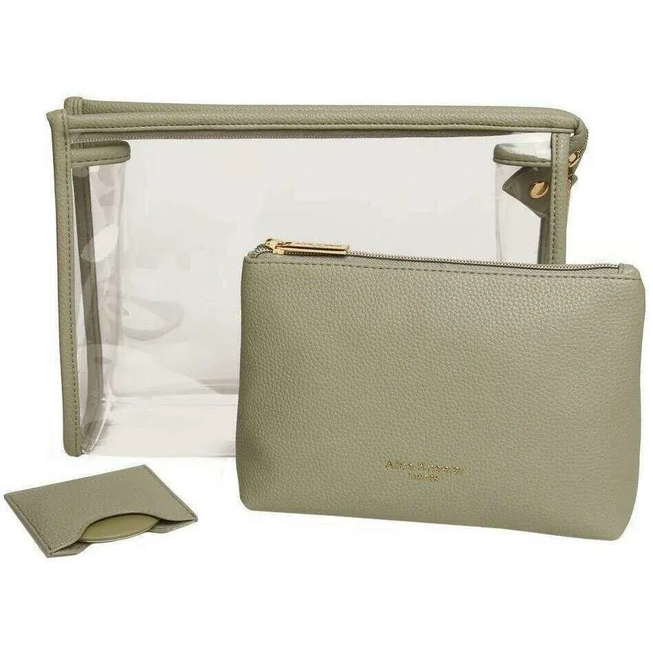 Alice Wheeler London 3 Piece Beauty Set - Pistachio Green