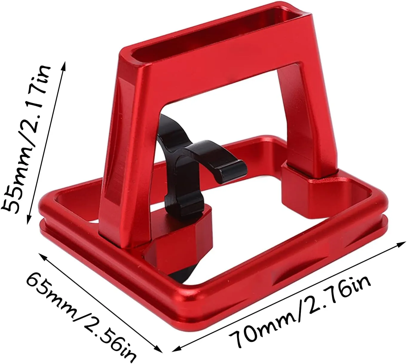 Aluminium Alloy Folding Bike Front Carrier Adapter with Hollow Carved Mount Base for Brompton, Dahon, and Other Folding Bicycles
