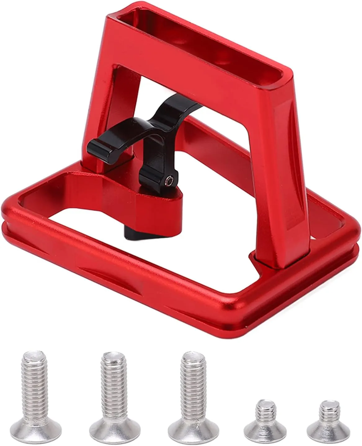 Aluminium Alloy Folding Bike Front Carrier Adapter with Hollow Carved Mount Base for Brompton, Dahon, and Other Folding Bicycles