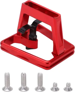 Aluminium Alloy Folding Bike Front Carrier Adapter with Hollow Carved Mount Base for Brompton, Dahon, and Other Folding Bicycles