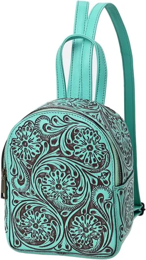 American Darling Backpack Hand Tooled Genuine Leather Women's Bag Western Handbag Purse | Handbag Purse | Backpack Bag