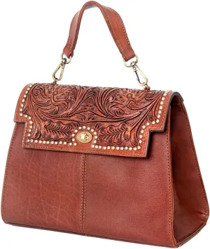 American Darling Briefcase Hand Tooled Genuine Leather Western Women Bag Handbag | Briefcase Bag | Briefcase for Women | Cute Briefcase Bag | Laptop Briefcase Bag