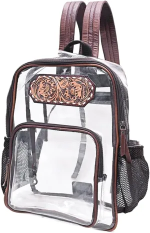 American Darling Clear Bag Hand Tooled Genuine Leather Western Women Bag Handbag Purse | Clear Bag for Women | Cute Clear Bag | Clear Purse