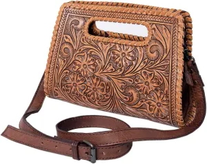 American Darling Clutch Hand Tooled Genuine Leather Western Women Bag Handbag Purse | Leather Clutch Bag | Clutch Purses for Women | Cute Clutch Bag | Clutch Purse