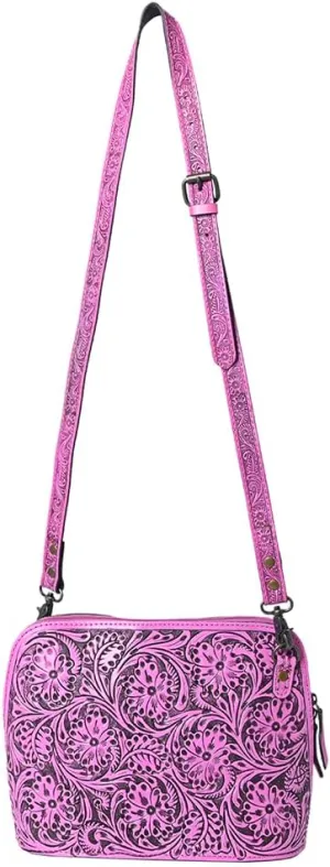American Darling Cross Body Hand Tooled Genuine Leather Women Bag Western Handbag Purse