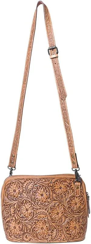 American Darling Cross Body Hand Tooled Genuine Leather Women Bag Western Handbag Purse