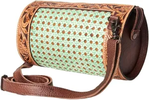 American Darling Duffel Hand Tooled Genuine Leather Western Women Bag | Handbag | Leather Duffle Bag | Weekend Bag | Travel Duffel Bags | Duffel Bag for Women | Leather Duffle Bag