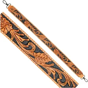 American Darling Hand Tooled Genuine Leather Crossbody Handle Strap for Bags | Phone Crossbody Strap | Crossbody Keychain Strap for Wallet Purse Clutch Cellphone Key Chain Holder | Shoulder Bag Strap