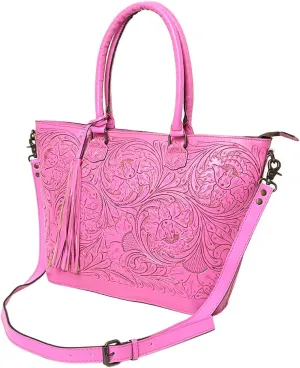 American Darling Hand Tooled Genuine Leather Women Bag Western Handbag Purse