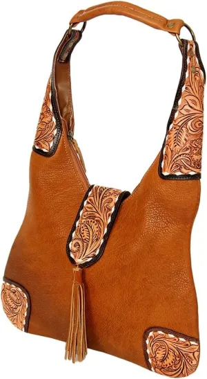 American Darling Hobo Hand Tooled Genuine Leather Western Women Bag | Handbag Purse | Leather Hobo Bag | Hobo Bags for Women | Hobo Purse | Cute Hobo Bag