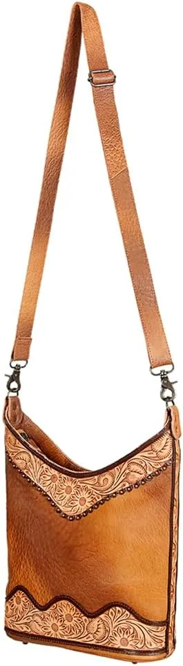 American Darling Hobo Hand Tooled Genuine Leather Western Women Bag | Handbag Purse | Leather Hobo Bag | Hobo Bags for Women | Hobo Purse | Hobo Wallet | Cute Hobo Bag