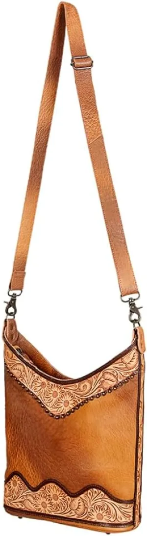 American Darling Hobo Hand Tooled Genuine Leather Western Women Bag | Handbag Purse | Leather Hobo Bag | Hobo Bags for Women | Hobo Purse | Hobo Wallet | Cute Hobo Bag