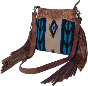 American Darling Signature Crossbody Hand Tooled Saddle Blanket Genuine Leather Western Women Bag Handbag Purse | Crossbody Bag for Women | Cute Crossbody Bag | Crossbody Purse