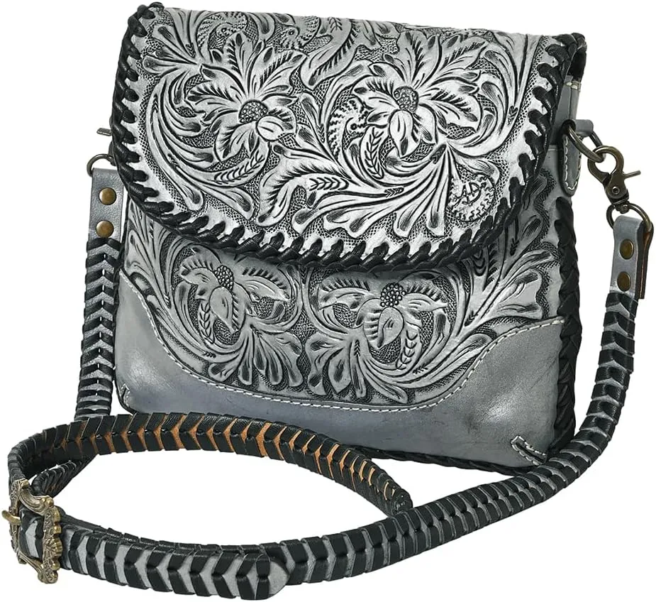 American Darling Small Crossbody Hand Tooled Genuine Leather Women Bag Western Handbag Purse