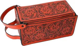 American Darling Toiletry Hand Tooled Genuine Leather Western Women Bag | Handbag Purse | Toiletry Bag for Women | Toiletry Purse