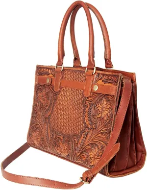 American Darling Tote Hand Tooled Genuine Leather Western Women Bag Handbag Purse | Western Tote Bag | Travel Tote Bags | College Tote Bag | Casual Tote Bag