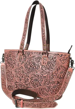 American Darling Tote Hand Tooled Genuine Leather Women Bag Western Handbag Purse