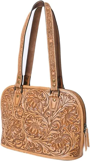 American Darling Tote Hand Tooled Genuine Leather Women Bag Western Handbag Purse