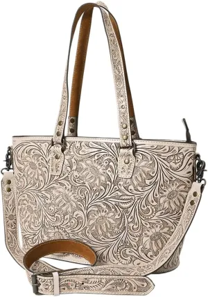 American Darling Tote Hand Tooled Genuine Leather Women Bag Western Handbag Purse