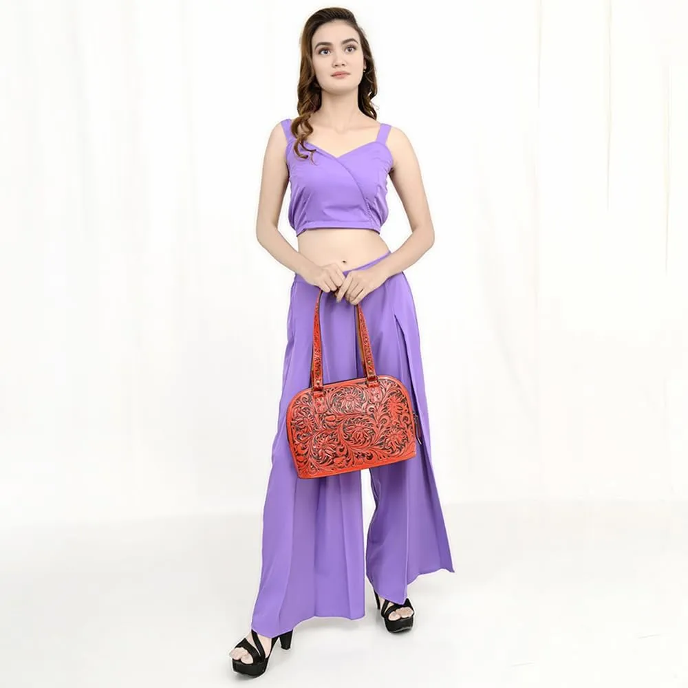 American Darling Tote Hand Tooled Genuine Leather Women Bag Western Handbag Purse