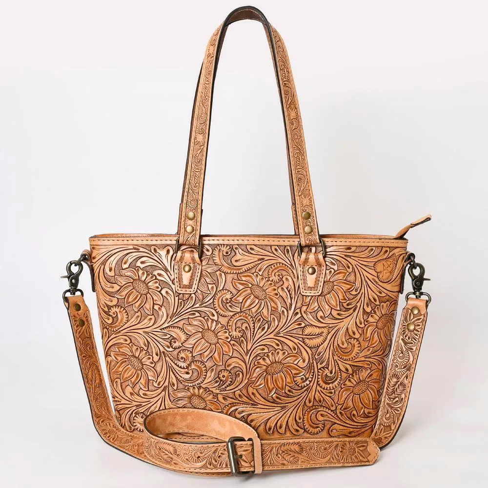 American Darling Tote Hand Tooled Genuine Leather Women Bag Western Handbag Purse