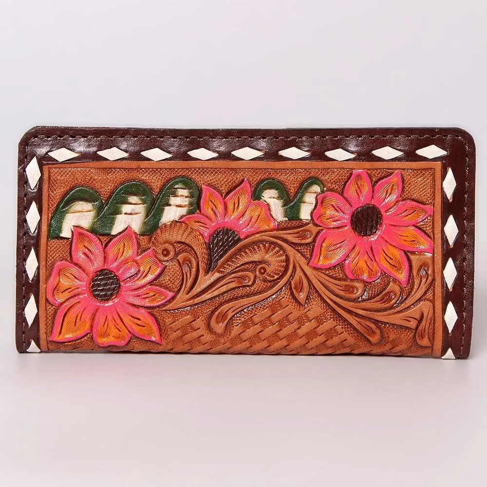 American Darling Wallet Hand Tooled Genuine Leather Western Women Bag | Handbag Purse | Women Wallet | Wristlet Wallet