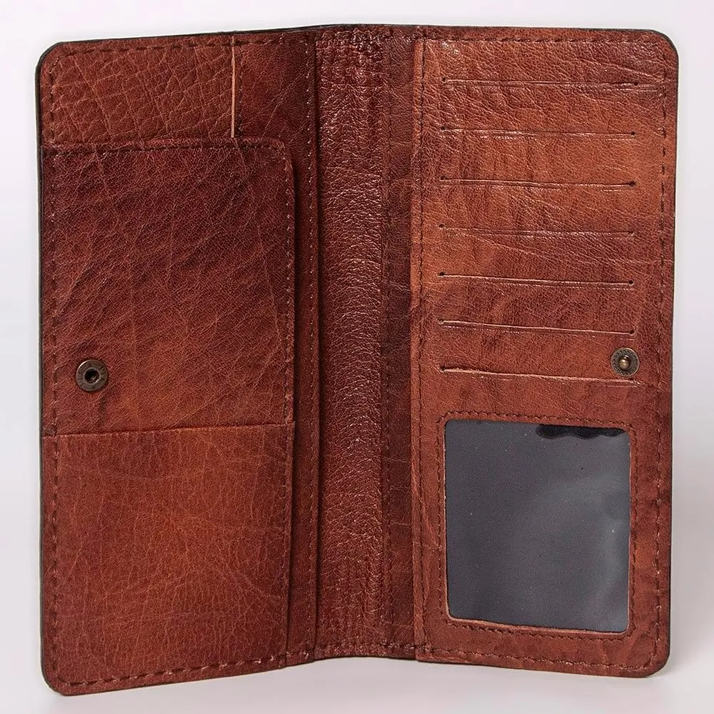American Darling Wallet Hand Tooled Genuine Leather Western Women Bag | Handbag Purse | Women Wallet | Wristlet Wallet