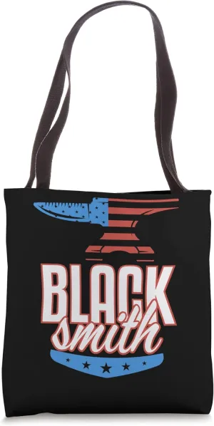American Flag Blacksmith Stars And Stripes Forging Lovers Tote Bag