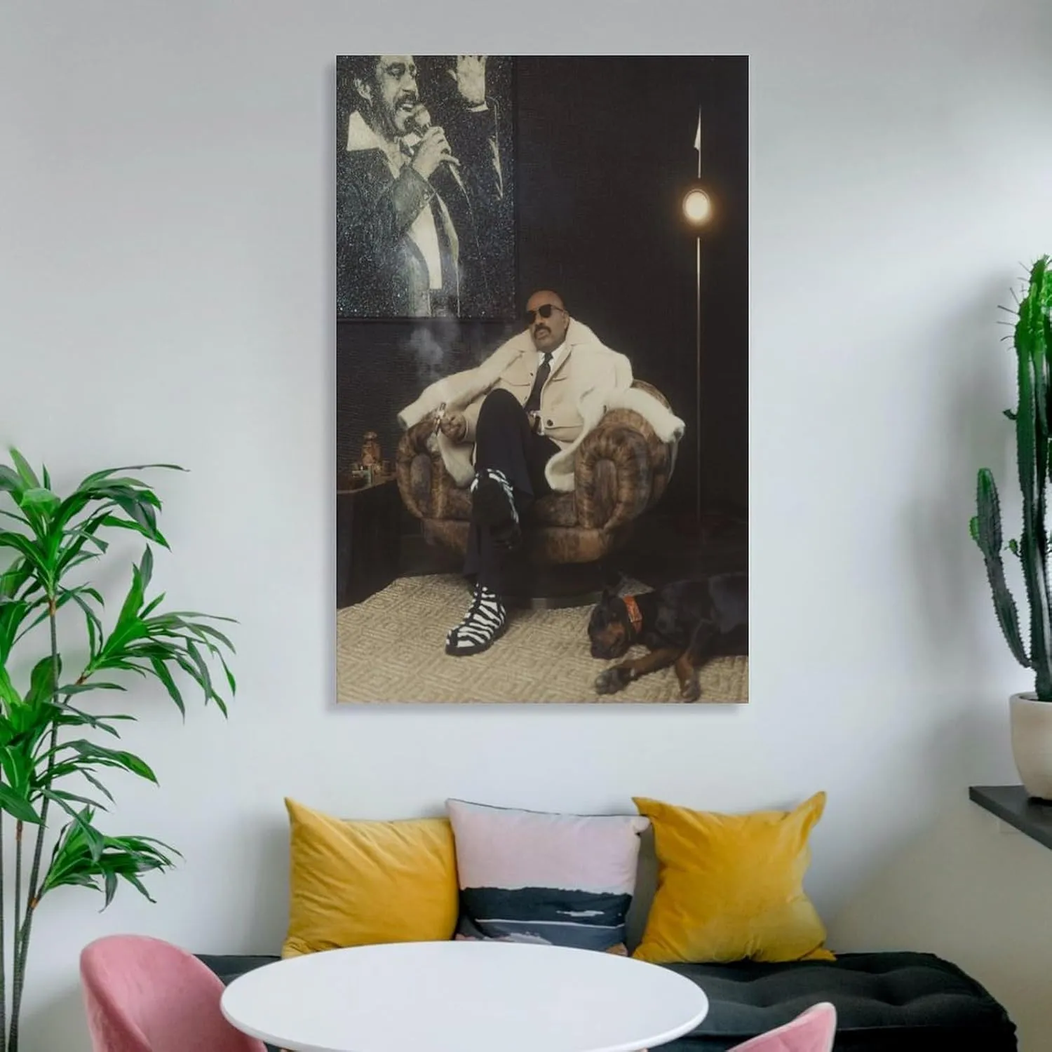 American Television Hosts Steve Harvey Canvas Posters And Wall Art Pictures For Room Aesthetics And Decor 1 Poster For Living Room Bedroom Bathroom Office DecorUnframe-Poster20x30inch(50x75cm)