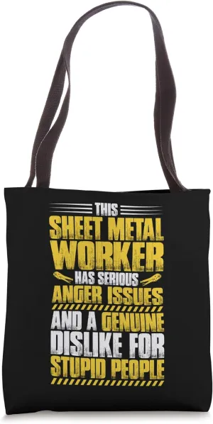 Anger Issues Sheet Metal Worker Tote Bag