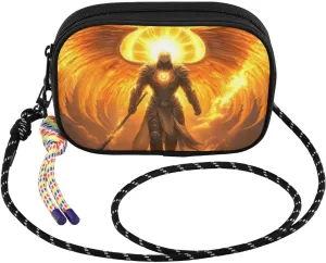 Archangel Wing Gold Small Crossbody Bags for Women Cell Phone Purses Women's Shoulder Handbag Wallet Purse