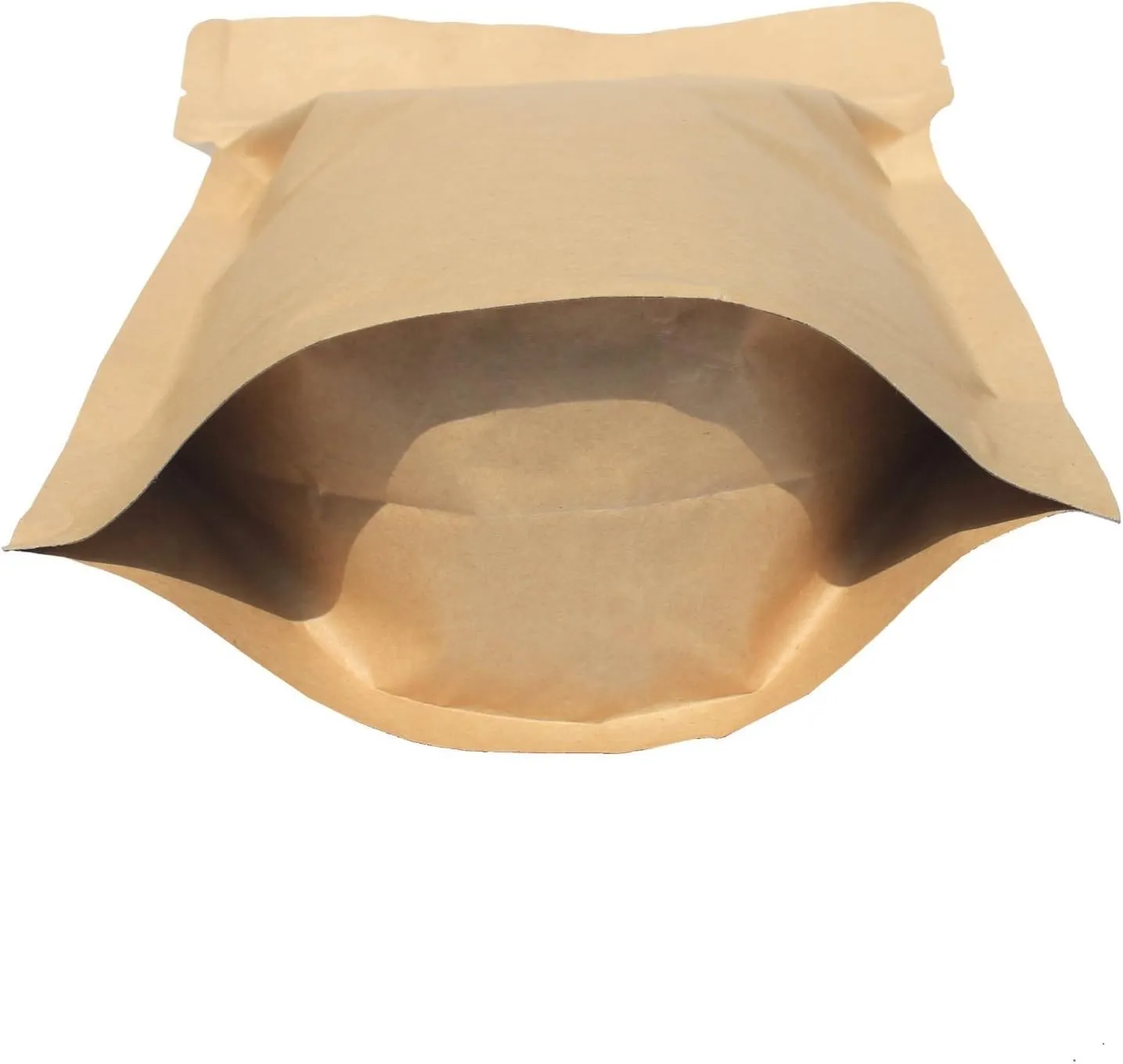 AwePackage Barrier Kraft Paper Stand up Zipper Coffee Pouch Bags with Aroma Degassing Valve (50, 8 Oz)