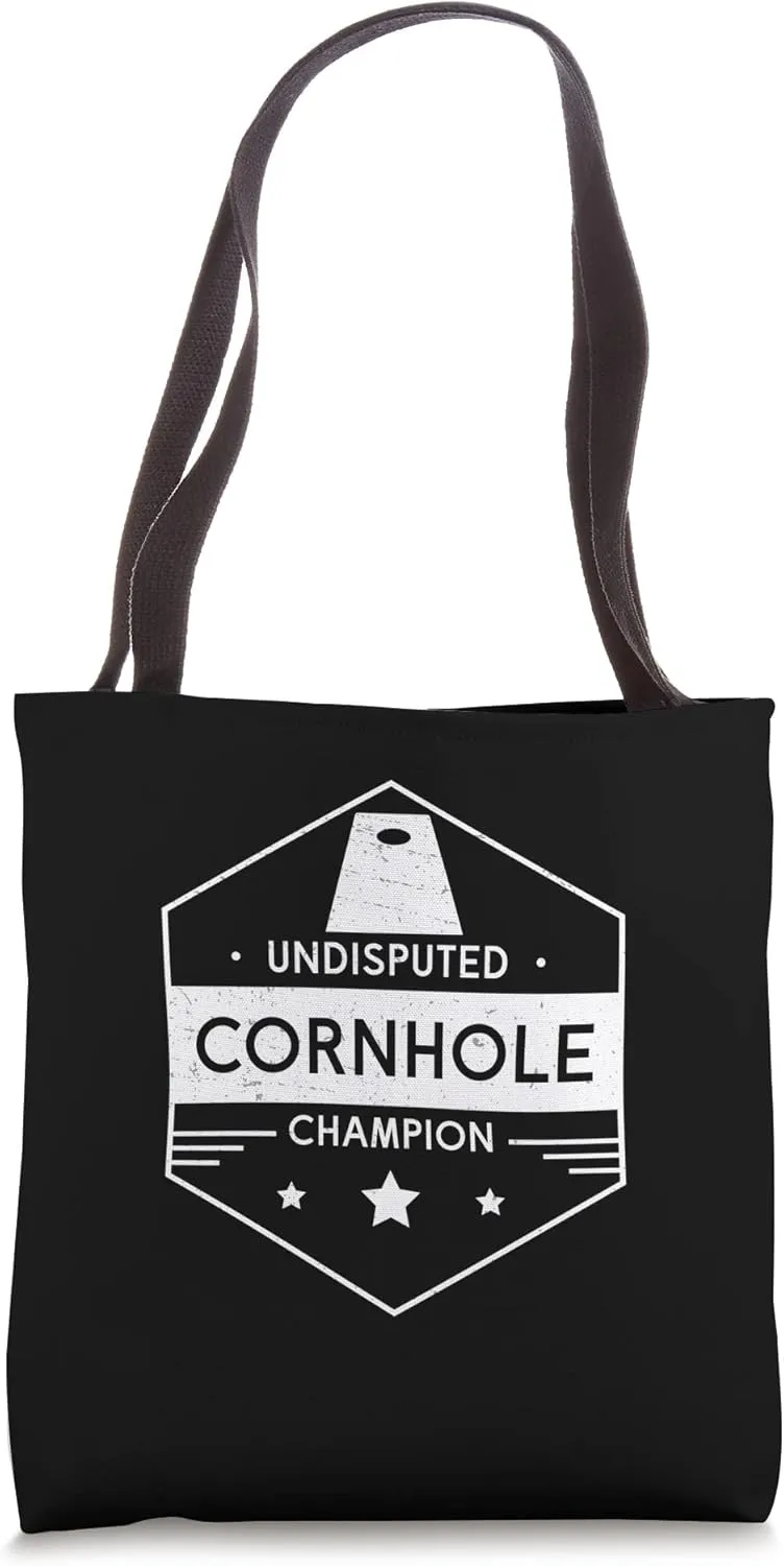 Awesome Undisputed Cornhole Champion For A Sack Toss Legend Tote Bag