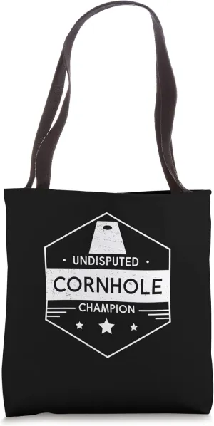 Awesome Undisputed Cornhole Champion For A Sack Toss Legend Tote Bag